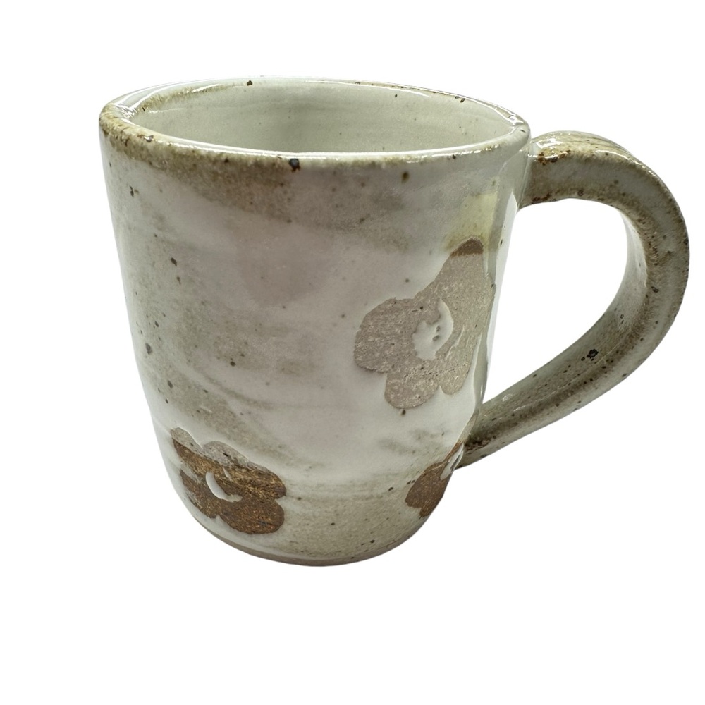 NK Pottery Handmade Boho Floral Daisy Mug